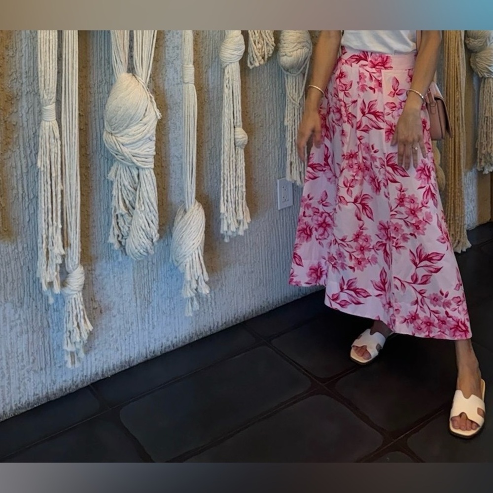 Zara - Floral Pink Skirt